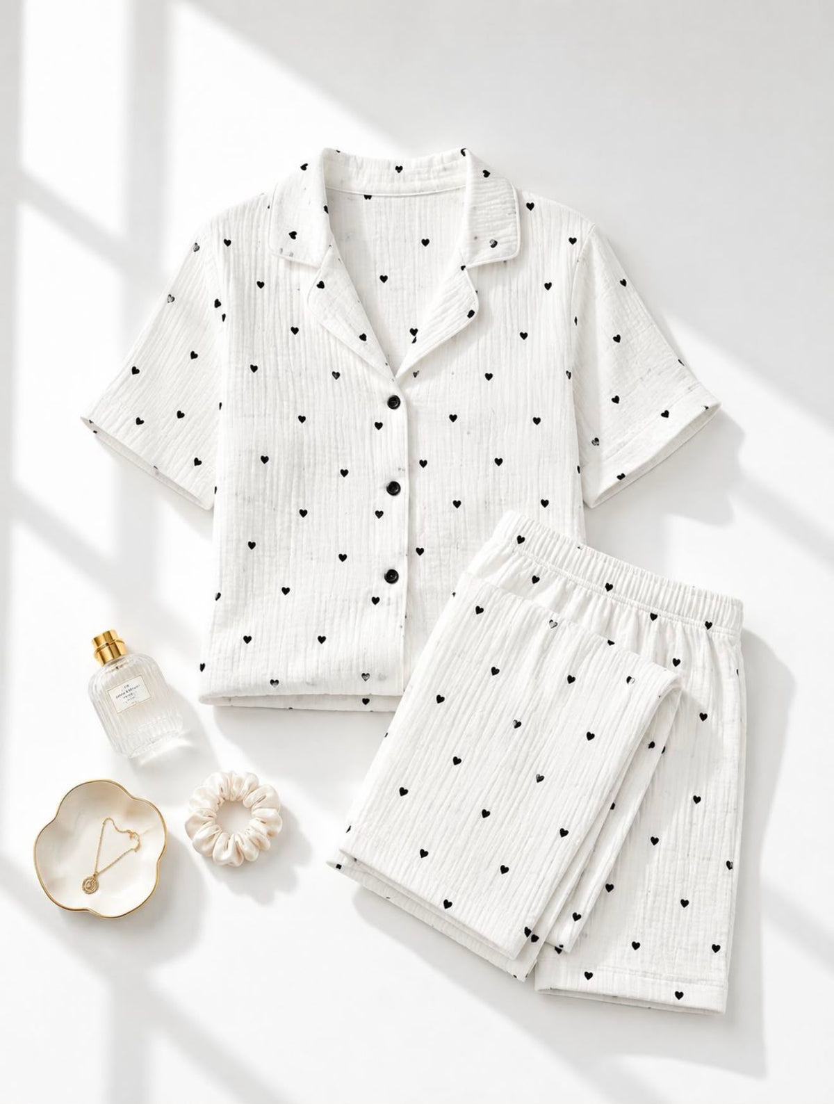 Amouré Blanc Pijama Set